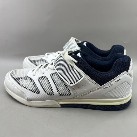 Nordic Lifting Powerlifting Shoes Men Size 11 White Blue Strap Gym Mesh Sneakers main image 6